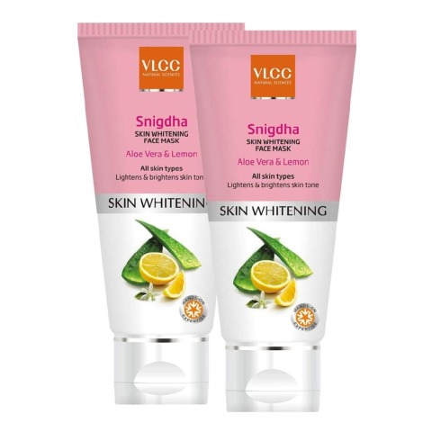 VLCC Snigdha Skin Whitening Face Mask - Pack of 2, 80 g for All Skin Types VLCC Snigdha Skin Whitening Face Mask - Pack of 2, 80 g for All Skin Types
