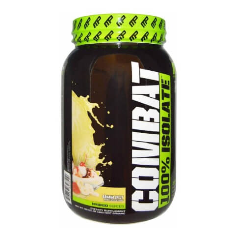 MusclePharm Combat 100% Isolate,  2 lb  Banana Split 