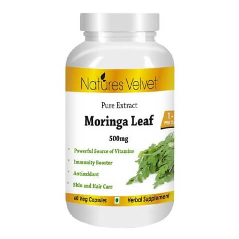 Natures Velvet Moringa Leaf Pure Extract (500mg), 60 veggie capsule(s) Natures Velvet Moringa Leaf Pure Extract (500mg), 60 veggie capsule(s)