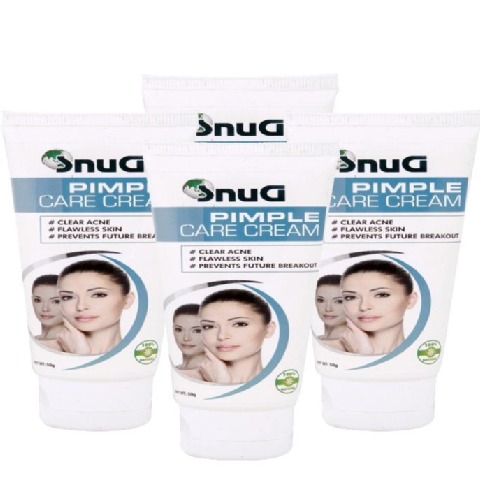 SnuG Pimple Care Cream - Pack of 4, 50 g All Skin Type SnuG Pimple Care Cream - Pack of 4, 50 g All Skin Type