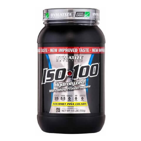 Dymatize ISO100 Whey Protein Isolate,  1.6 lb  Gourmet Pina Colada 