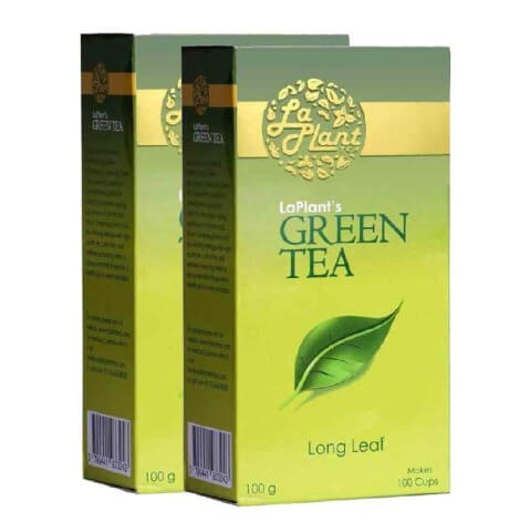 Laplant Green Tea Long Leaf,  100 g  Unflavoured(Pack of 2) 