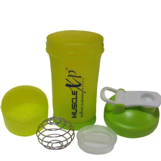 MuscleXP Advanced Stak Protein Shaker, Neon Green 500 Ml