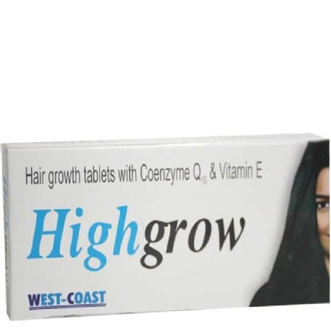 Healthvit Highgrow Hair Growth with CoQ10, Unflavoured 10 tablet(s) Healthvit Highgrow Hair Growth with CoQ10, Unflavoured 10 tablet(s)