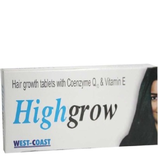 Healthvit Highgrow Hair Growth with CoQ10, Unflavoured 10 tablet(s)