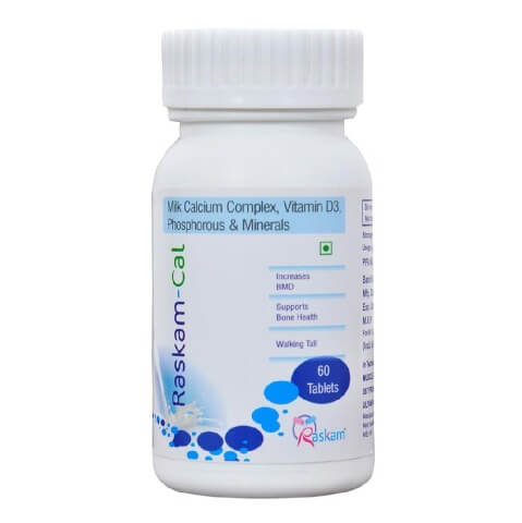 Raskam Cal, Unflavoured 60 tablet(s) Raskam Cal, Unflavoured 60 tablet(s)