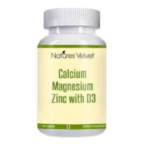 Natures Velvet Calcium Magnesium Zinc, 60 tablet(s) Unflavoured Natures Velvet Calcium Magnesium Zinc, 60 tablet(s) Unflavoured