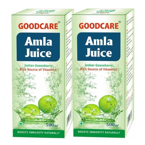 Goodcare Amla Juice - Pack of 3 Natural 0.500 L Goodcare Amla Juice - Pack of 3 Natural 0.500 L