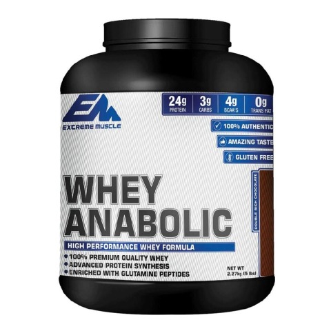Extreme Muscle Whey Anabolic, 5 lb Double Rich Chocolate Extreme Muscle Whey Anabolic, 5 lb Double Rich Chocolate