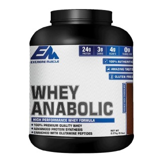 Extreme Muscle Whey Anabolic, 5 lb Double Rich Chocolate