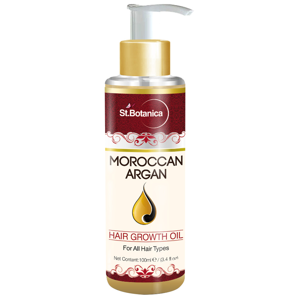 St.Botanica Moroccan Argan Hair Growth Oil,  100 ml  All Type Hair 