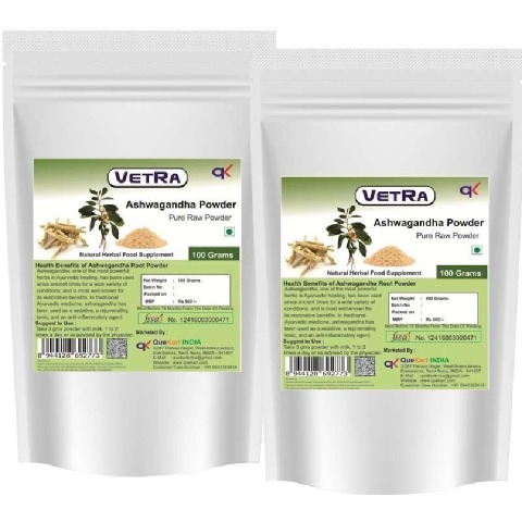 Vetra Ashwagandha Powder - Pack of 2 0.1 kg Vetra Ashwagandha Powder - Pack of 2 0.1 kg