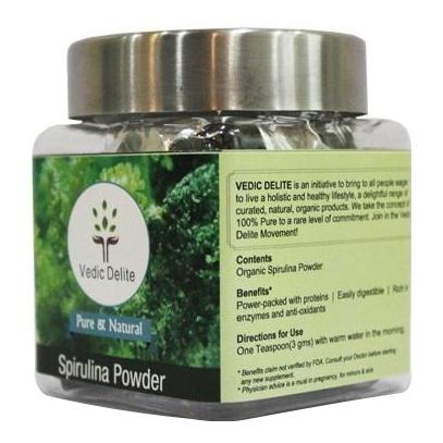 Vedic Delite Spirulina Powder, 0.1 kg Vedic Delite Spirulina Powder, 0.1 kg