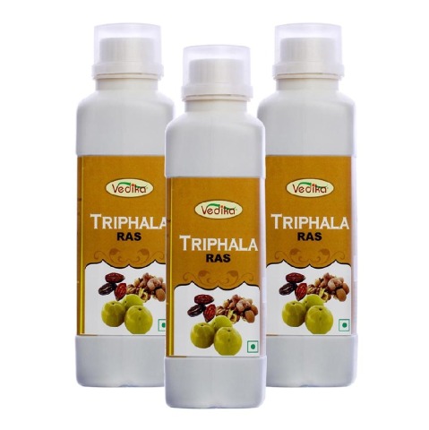 Vedika Triphala Ras - Pack of 3 Natural 0.5 L Vedika Triphala Ras - Pack of 3 Natural 0.5 L
