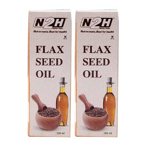 N2H Flax Seed Oil - Pack of 2 0.1 L N2H Flax Seed Oil - Pack of 2 0.1 L
