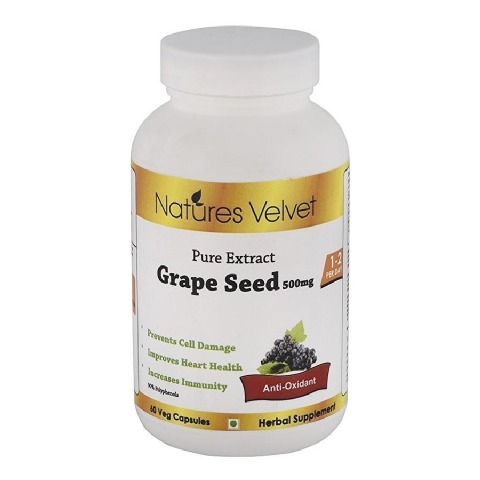 Natures Velvet Grape Seed Pure Extract, 60 veggie capsule(s) Natures Velvet Grape Seed Pure Extract, 60 veggie capsule(s)