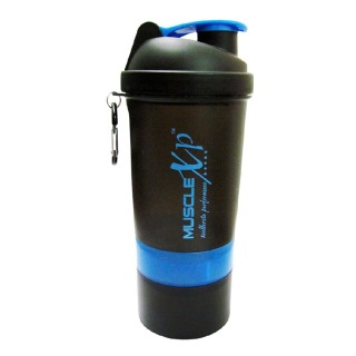 MuscleXP Smart Advanced Gym Shaker, Black & Blue 500 Ml