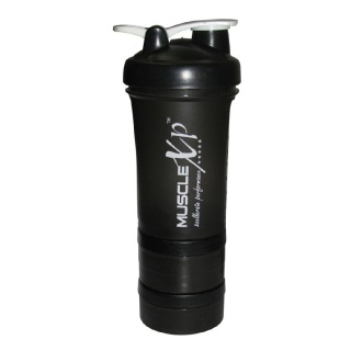 MuscleXP Advanced Stak Protein Shaker For Professionals, Black & White 500 Ml