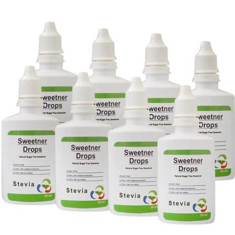 Healthfarm Stevia Sweetner Drops (Pack of 8),  50 ml 