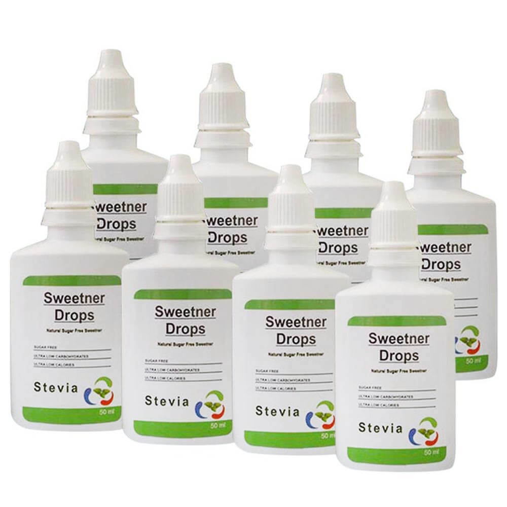 Healthfarm Stevia Sweetner Drops (Pack of 8),  50 ml 