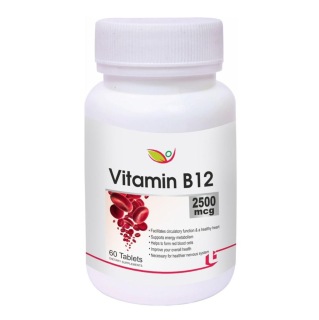 Biotrex Vitamin B12 (2500 mcg), Unflavoured 60 tablet(s)