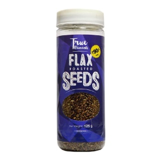 True Elements Roasted Flax Seeds, Unflavoured 0.125 kg