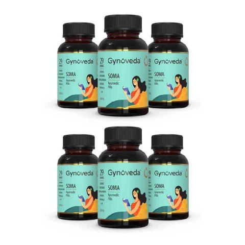 1 - Gynoveda SOMA Ayurvedic Pills - Pack of 6,  120 tablet(s) 