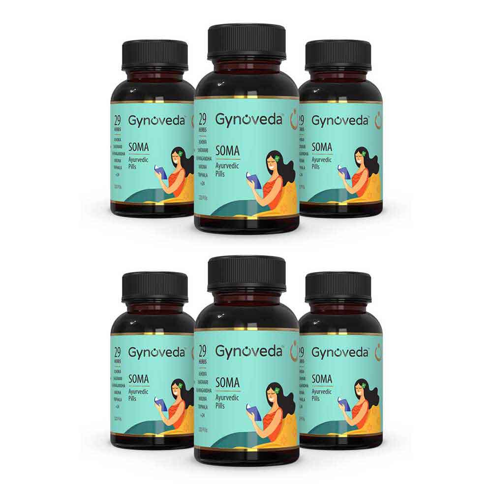 1 - Gynoveda SOMA Ayurvedic Pills - Pack of 6,  120 tablet(s) 