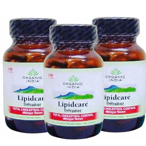 Organic India Lipidcare, 60 capsules - Pack of 3 Organic India Lipidcare, 60 capsules - Pack of 3