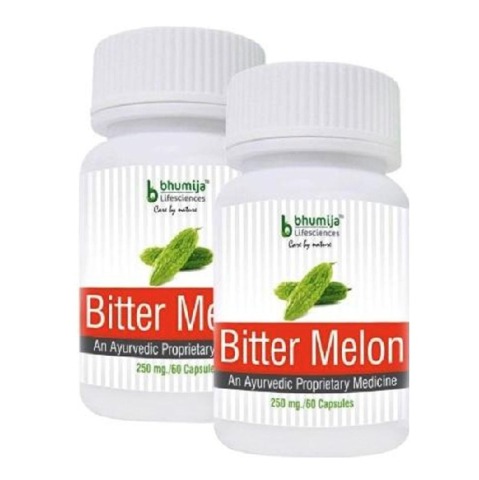 Bhumija Bitter Melon, 60 capsules - Pack of 2 Bhumija Bitter Melon, 60 capsules - Pack of 2