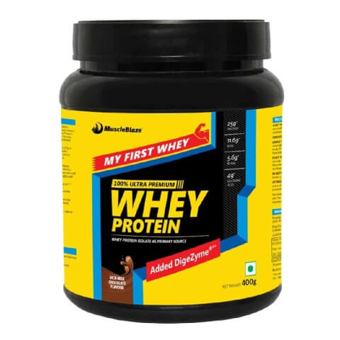 MuscleBlaze My First Whey, 0.88 lb Rich Milk Chocolate MuscleBlaze My First Whey, 0.88 lb Rich Milk Chocolate
