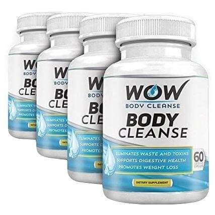 WOW Body Cleanse Pack of 4, 60 capsules Unflavoured WOW Body Cleanse Pack of 4, 60 capsules Unflavoured
