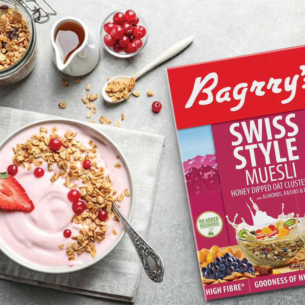 6 - Bagrrys Swiss Style Muesli,  500 g  Unflavoured 