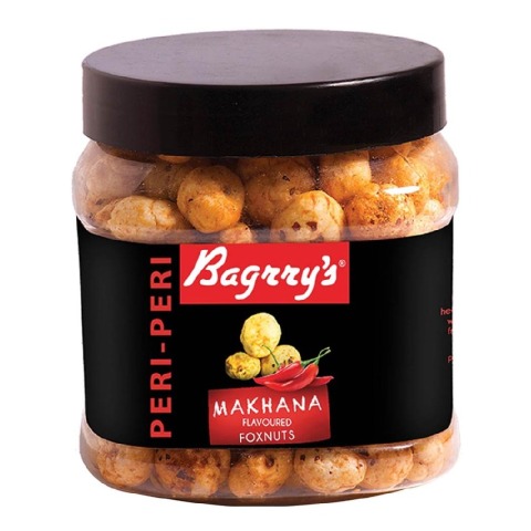 1 - Bagrrys Makhana Flavoured Foxnuts, Peri - Peri 100 g