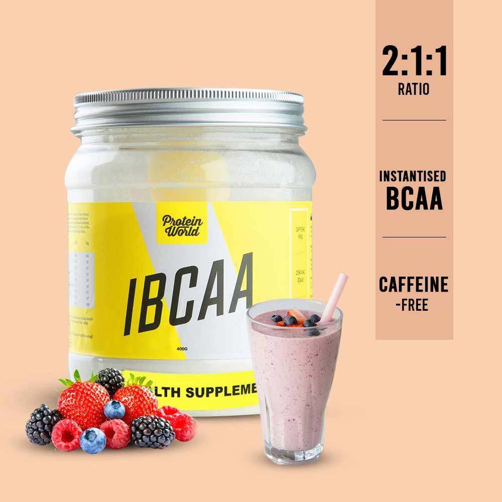 2 - Protein World IBCAA,  0.88 lb  40 Servings  Summer Fruits 