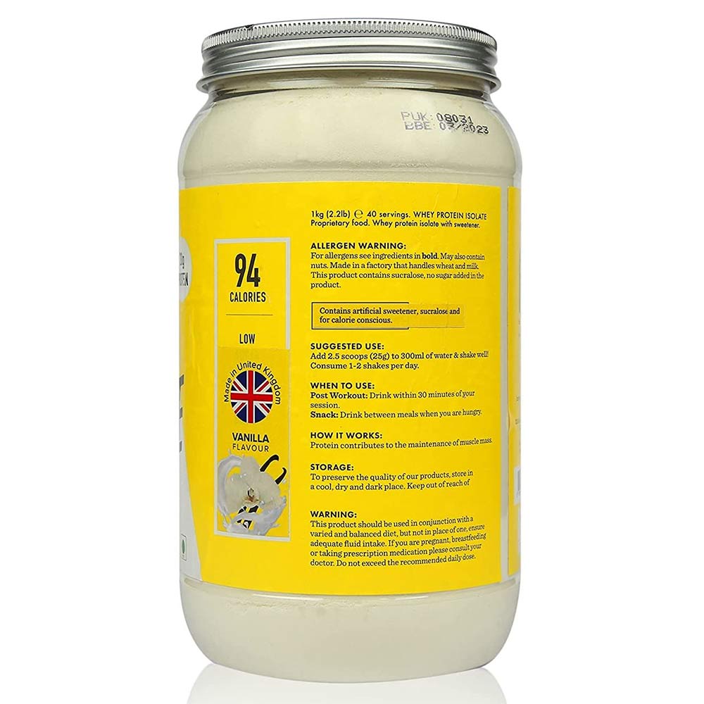 2 - Protein World Whey Protein Isolate,  2.2 lb  Vanilla Ice Cream 