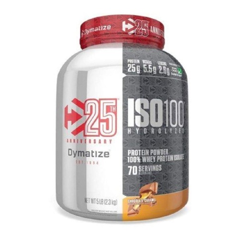 1 - Dymatize ISO 100 Hydrolyzed,  5 lb  Chocolate Caramel 