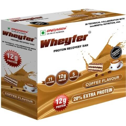 Ondago Wheyfer Protein Recovery Bar, 6 Piece(s)/Pack Coffee Ondago Wheyfer Protein Recovery Bar, 6 Piece(s)/Pack Coffee