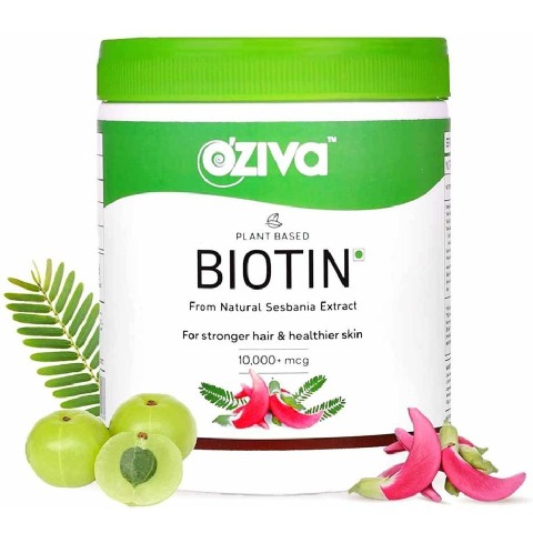 1 - Oziva Plant Based Biotin,  125 g  Unflavoured 