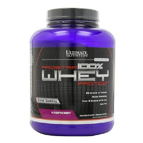 Ultimate Nutrition Prostar 100% Whey Protein, 5.28 lb Raspberry Ultimate Nutrition Prostar 100% Whey Protein, 5.28 lb Raspberry