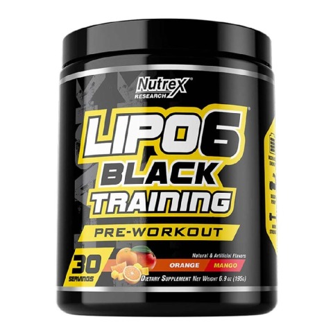1 - Nutrex Lipo 6 Black Training,  0.42 lb  Orange Mango 