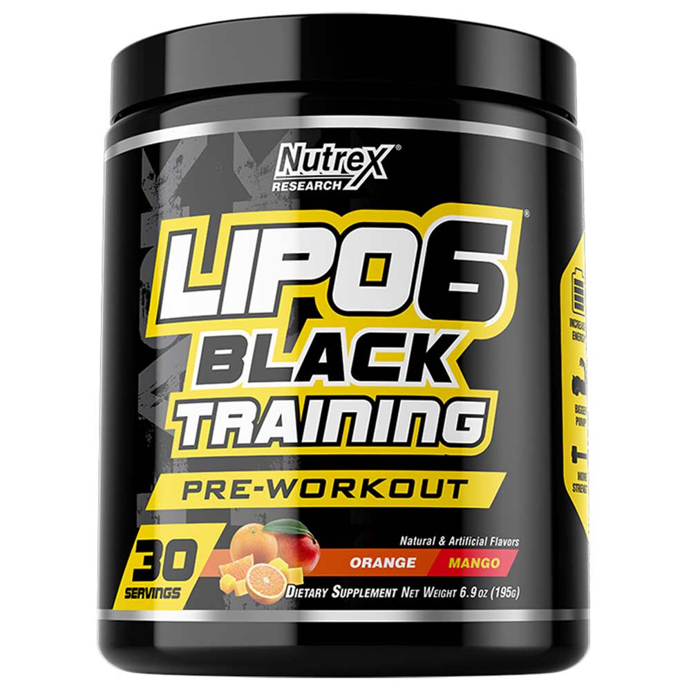 1 - Nutrex Lipo 6 Black Training,  0.42 lb  Orange Mango 