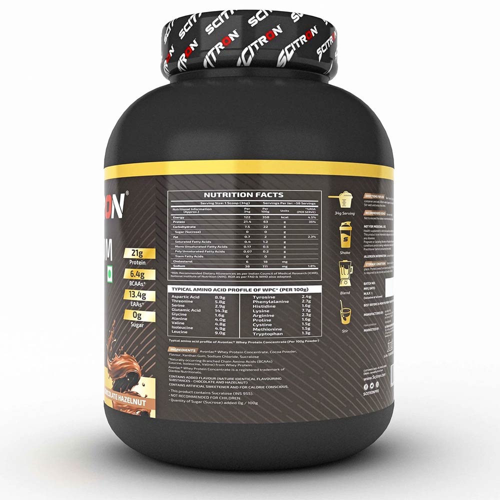supplementinfo - Scitron Premium Whey,  4.4 lb  Chocolate Hazelnut 