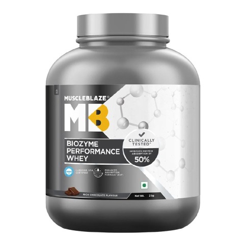 MuscleBlaze Biozyme Performance Whey, 4.4 lb Rich Chocolate