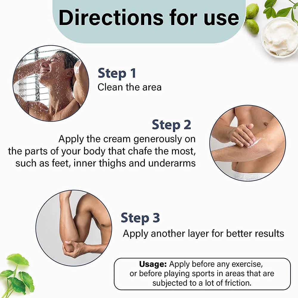 6 - Azani Active Care Anti Chafing Cream,  50 g  with Gotukola, Shea Butter & Multani Mitti 