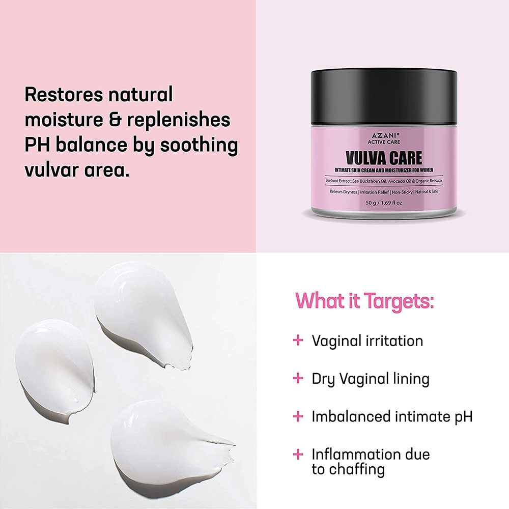 4 - Azani Active Care Vulva Care Intimate Skin Cream,  50 g  for All Skin Types 