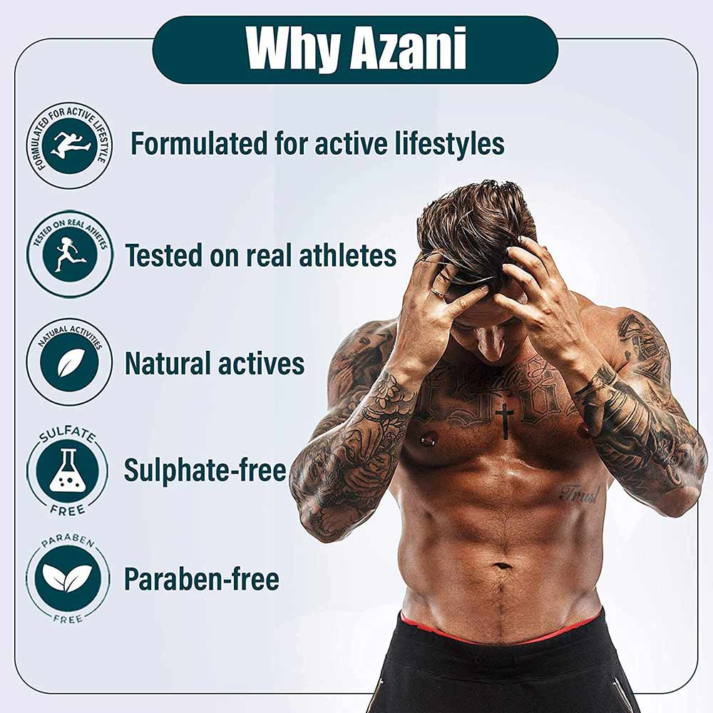 7 - Azani Active Care Anti Dandruff Shampoo,  200 ml  with Lemon Peel, Neem & Biotin (Pack of 3) 