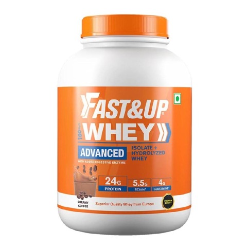 Fast & Up Whey Advanced - Isolate + Hydrolyzed Whey, 4.02 lb Creamy Coffee