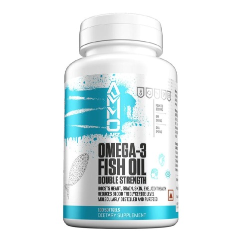1 - Ammo Labz Omega-3 Fish Oil Double Strength,  100 softgels 