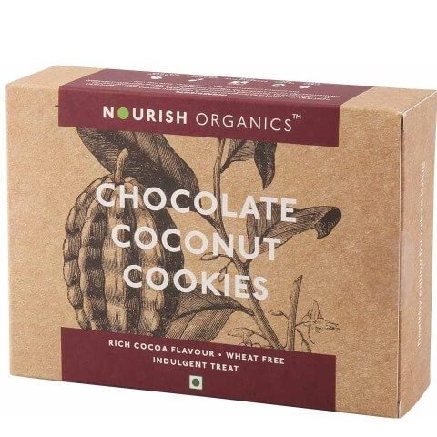 Nourish Organics Coconut Cookies, Chocolate 0.150 kg Nourish Organics Coconut Cookies, Chocolate 0.150 kg
